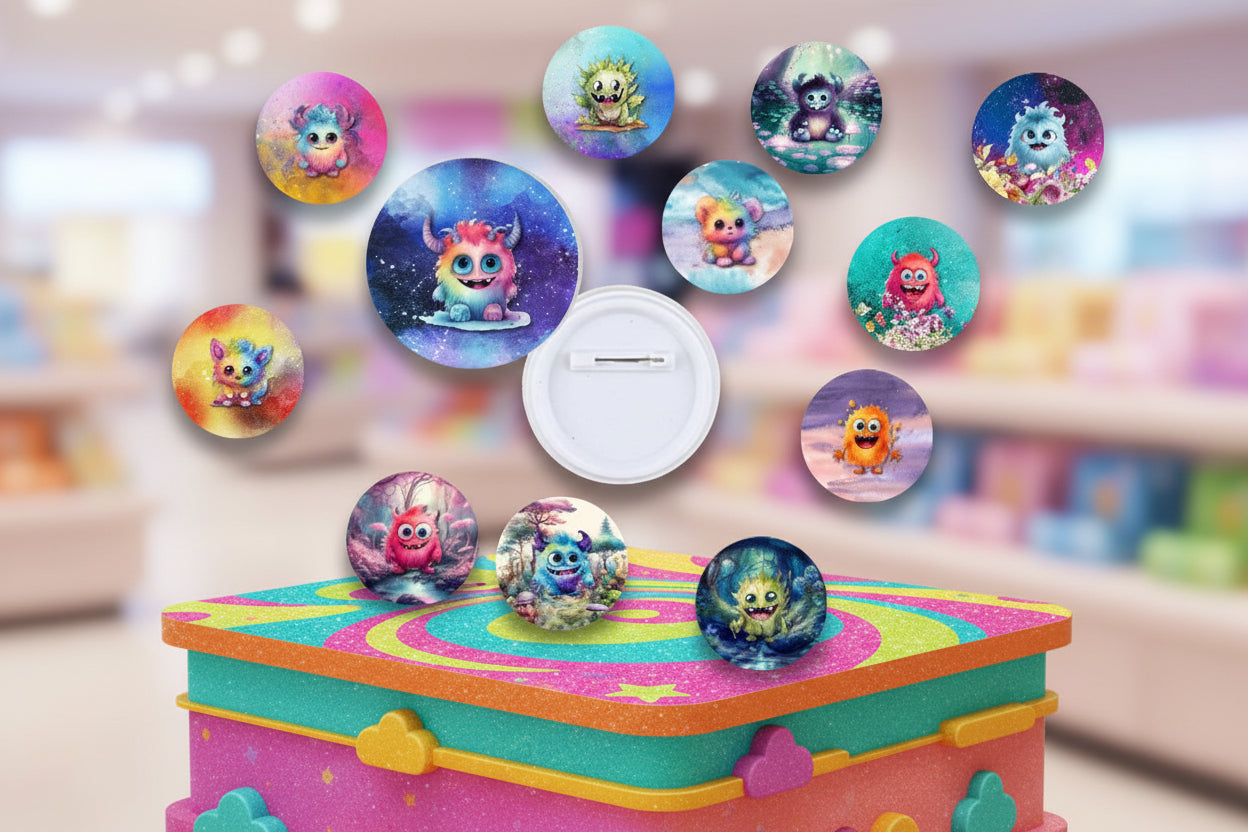 Monster Fun Buttons