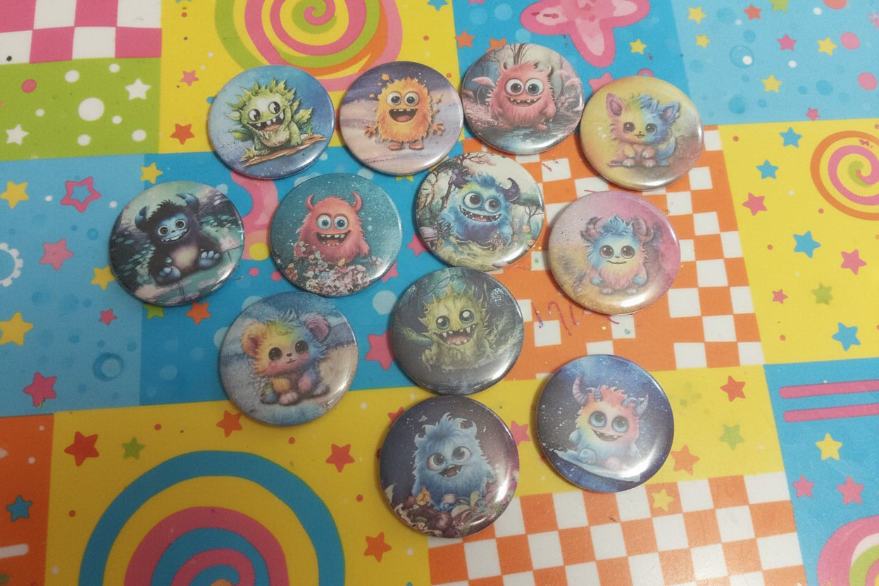 Monster Fun Buttons