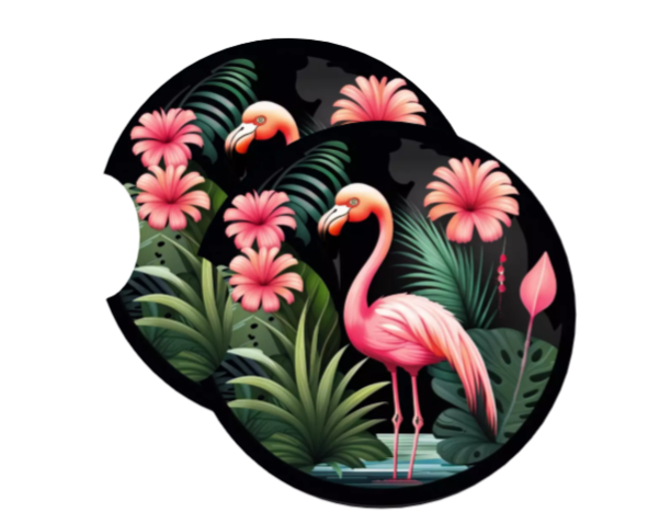 Flamingo Car Coaster