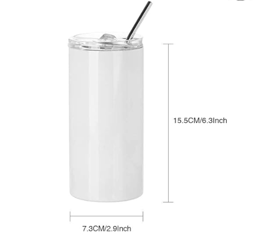 Custom Skinny Tumbler, 16oz, 20oz, 30oz Stainless Steel