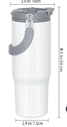 Customized 30oz Stainless Steel Tumbler with Handle