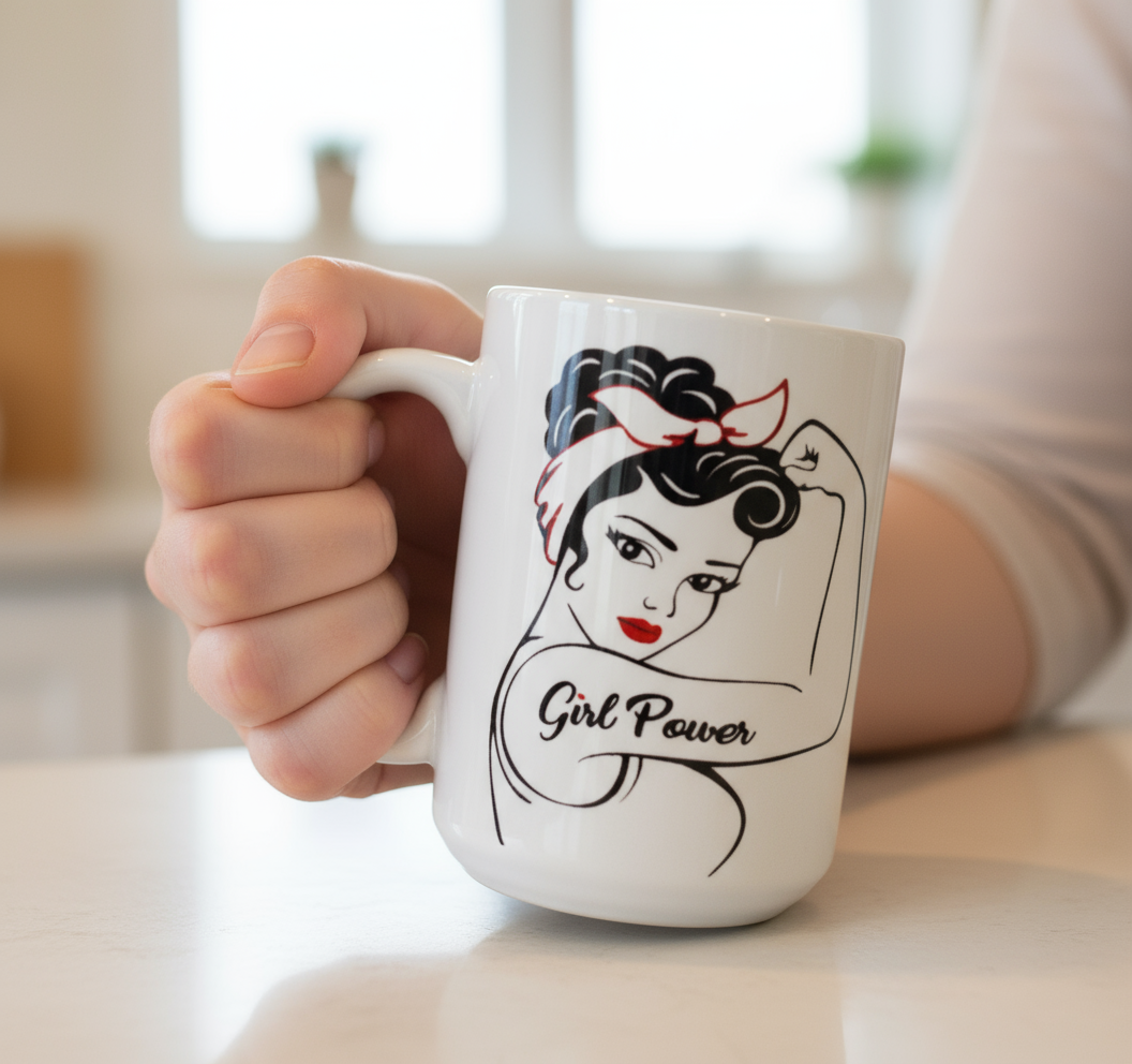 Girl Power/Fierce Ceramic Coffee Mug 11 or 15oz