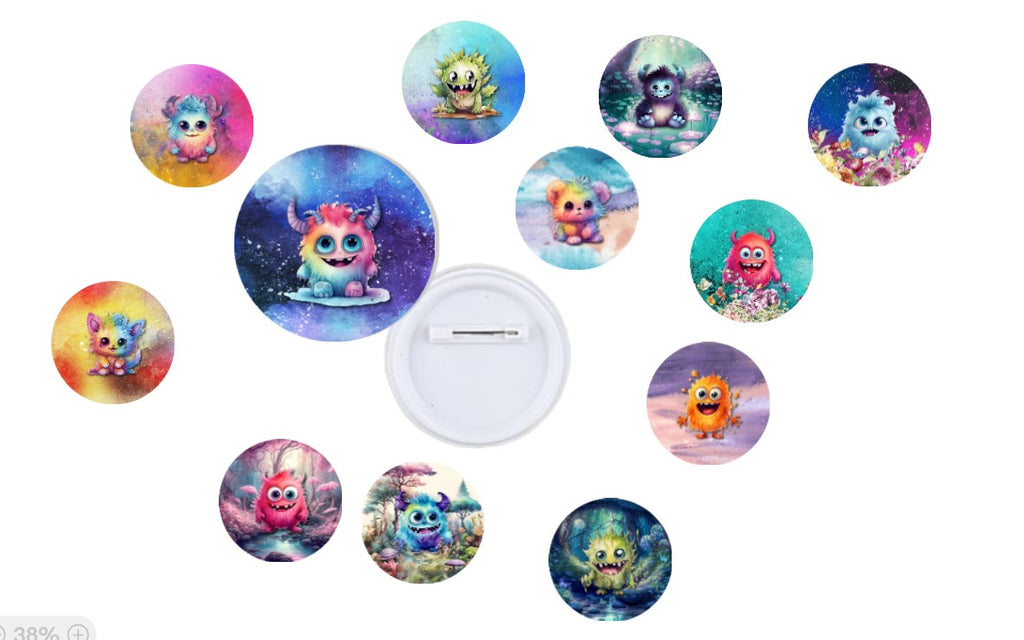 Monster Fun Buttons
