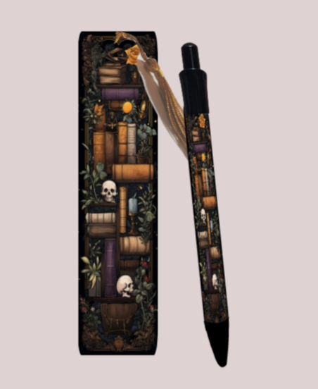 Skull Bookcase Pen My Simple Creations 