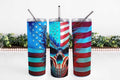 Skull Flag 20oz Skinny Tumbler My Simple Creations 