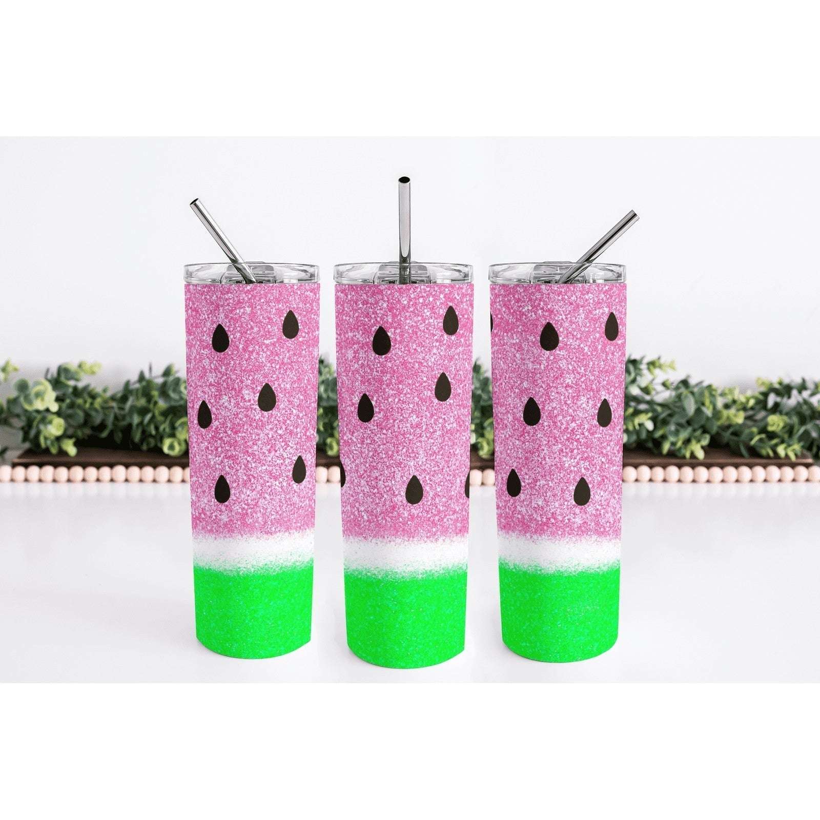 Watermelon 20oz Skinny Tumbler My Simple Creations 