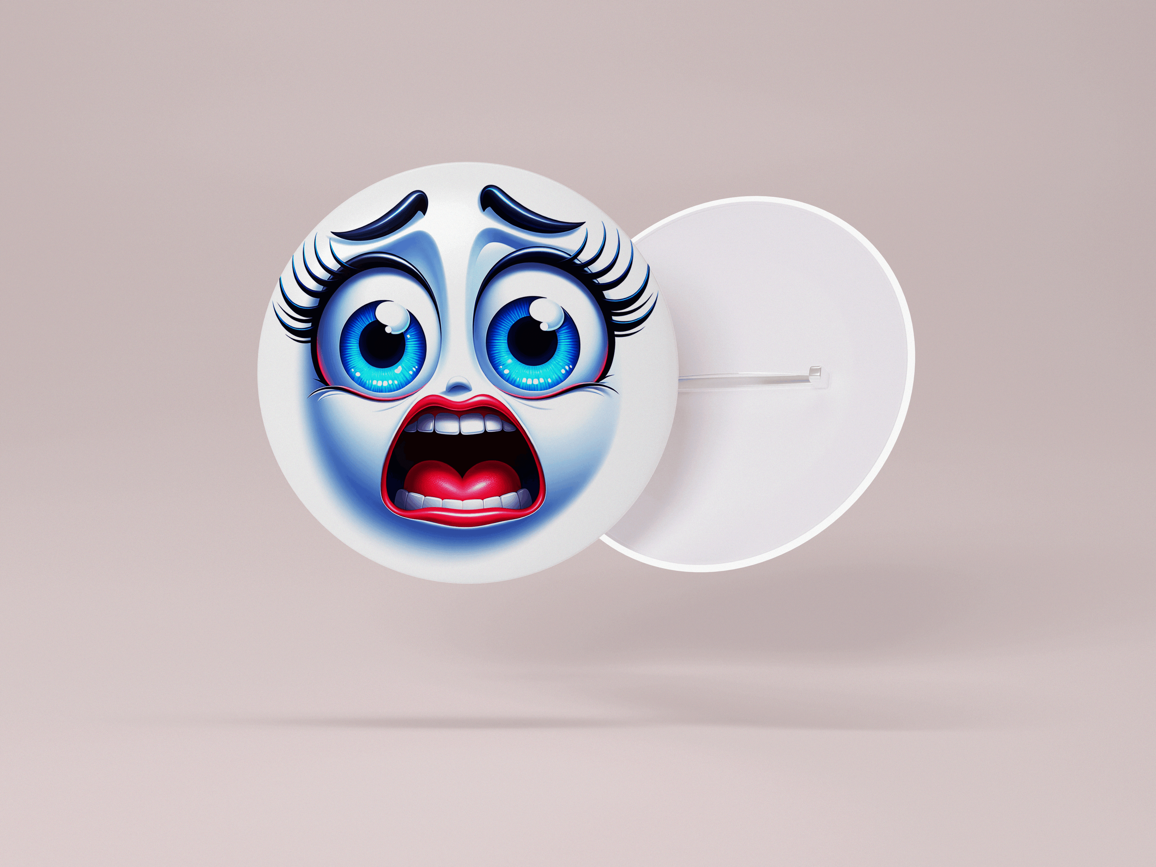 Funny Face 2.25" Novelty Button