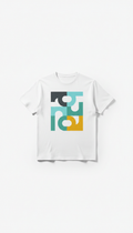 Cotton t-shirt with modern graphic