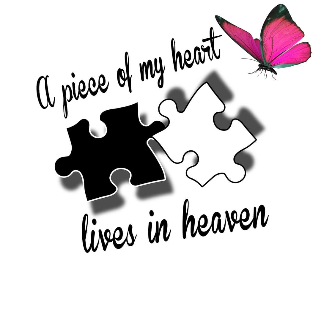 A Piece of my Heart Lives in Heavan Ceramic Coffee Mug 11 or 15oz