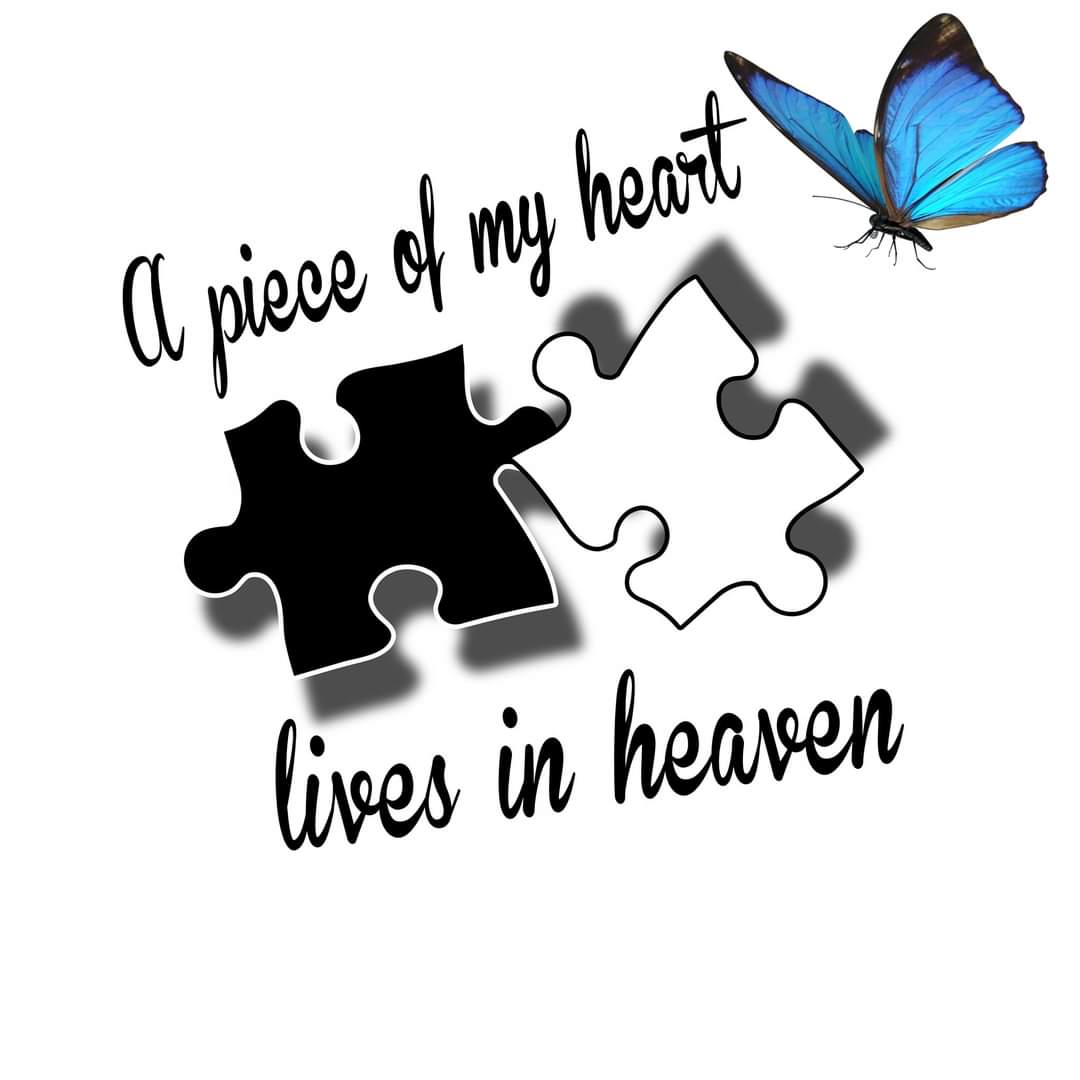 A Piece of my Heart Lives in Heavan Ceramic Coffee Mug 11 or 15oz