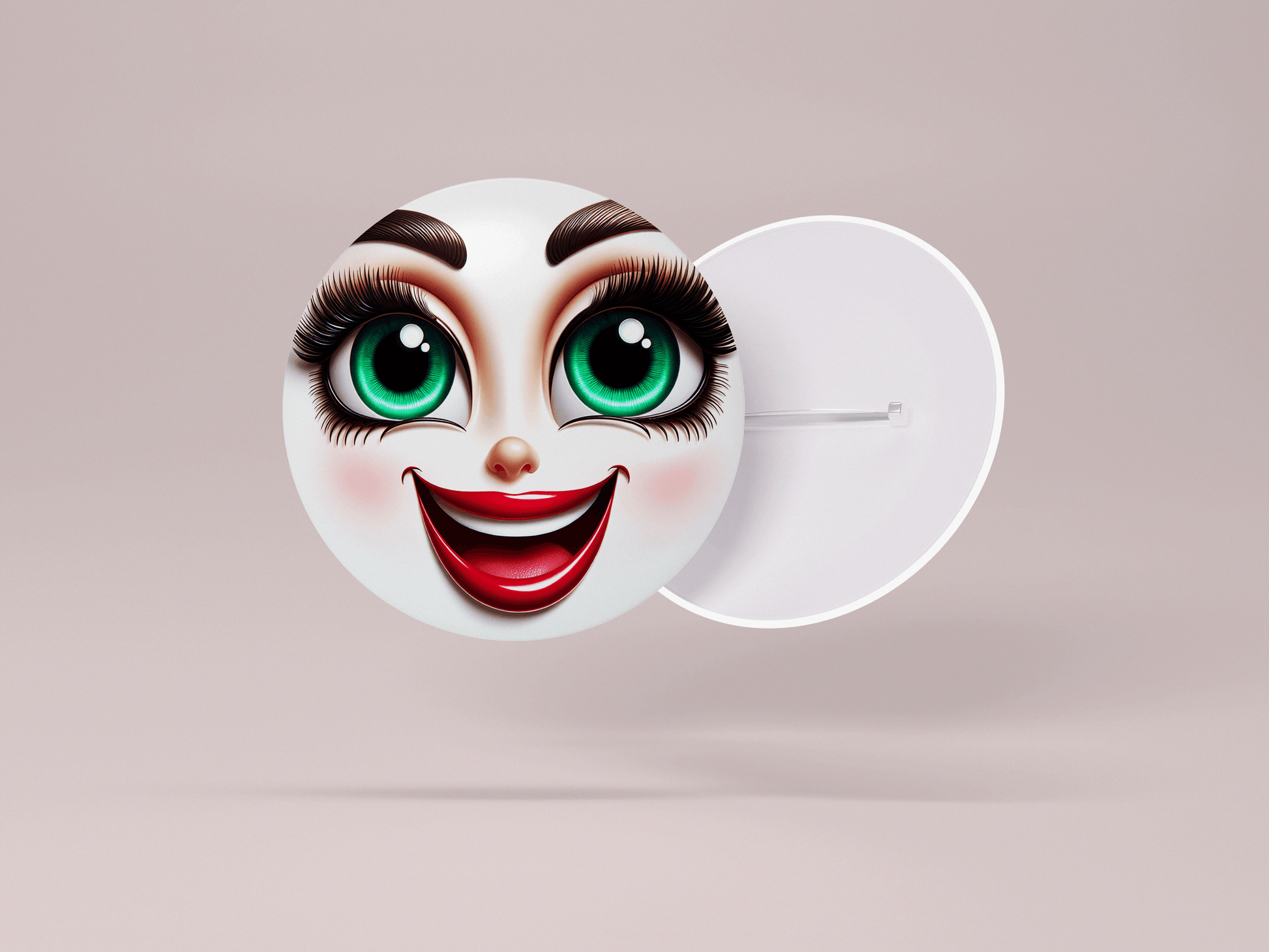 2.25" Funny Face Button (5 pack)  $5 Bundle Deal