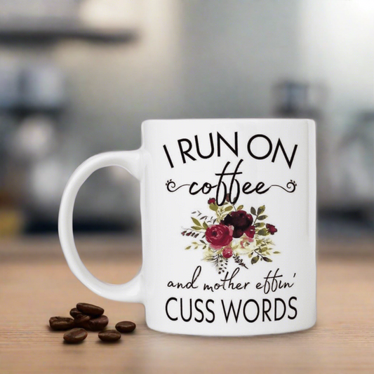 "I Run on Coffee" Coffee Mug - My Simple Creations 
