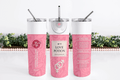 Stainless Steel, 20oz Love Potion Themed Skinny Tumbler w/lid & straw
