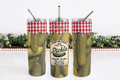 Stainless Steel 20oz Pickle Jar Themed Skinny Tumbler w/lid & straw