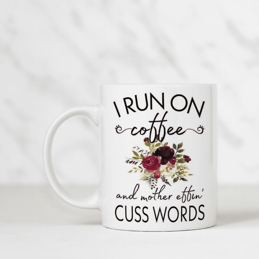 "I Run on Coffee" Coffee Mug My Simple Creations LLC